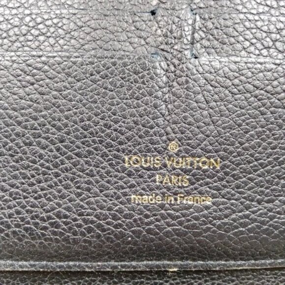 654267BJ (X3) Louis Vuitton Wallet Long Navy Blue Monogram Empreinte - Picture 8 of 10
